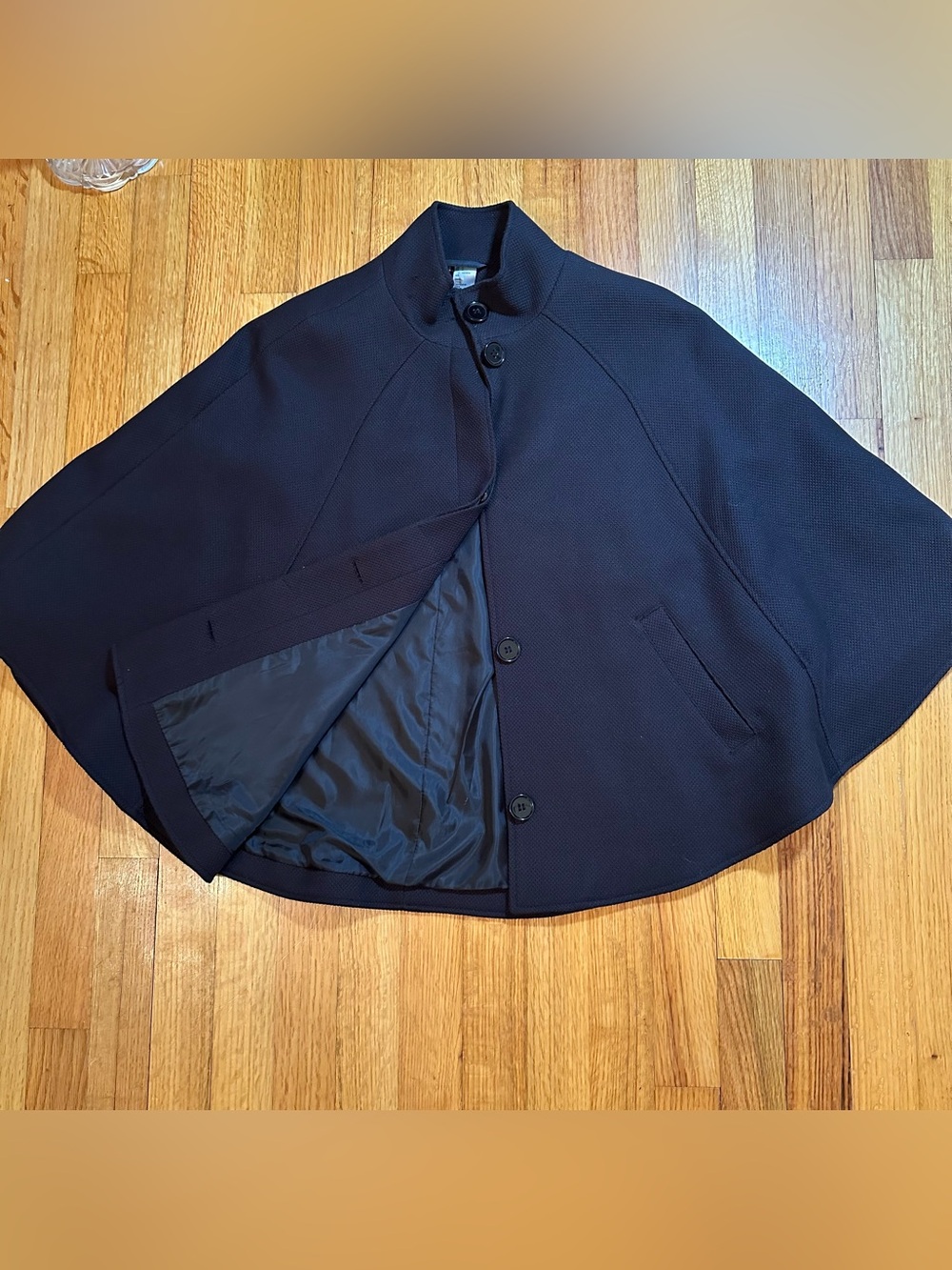 H&M cape coat black Size 4 (A3)